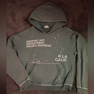 PacSun Graphic Art Department Men's Teal Hoodie